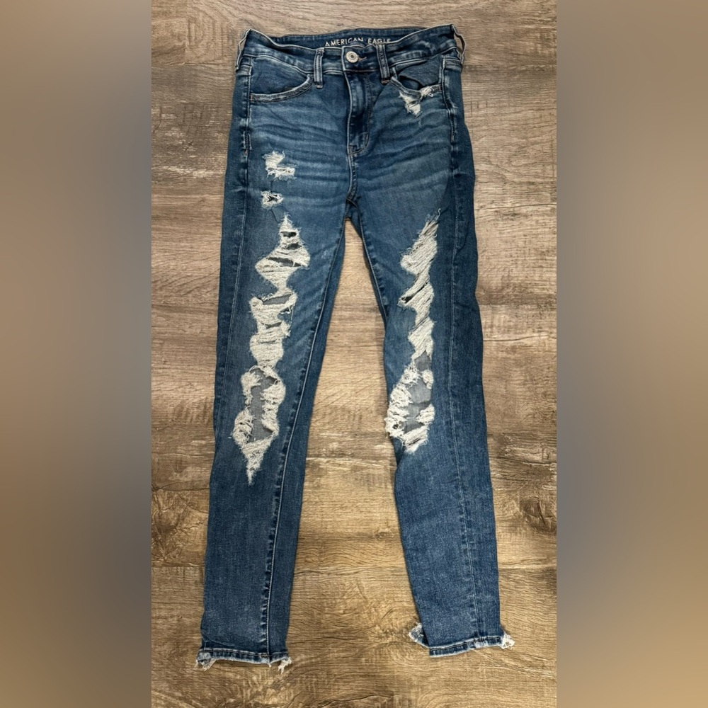 American Eagle Jeans, Size 6, High-Rise Jegging, Medium Wash